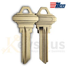 Ilco 101-F Key Blanks – 10-Pack | Premium Nickel-Plated Brass for Schlage F Keyway | 6-Pin Compatible