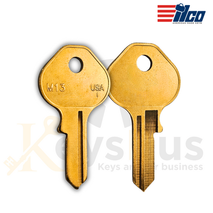 M13 | ILCO 1092DS Brass Master Key Blank - 10 Pack