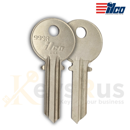 Ilco 999R, 10-Pack 5-Pin Yale Key Blanks, Reverse Y1 Profile, Nickel-Plated Brass