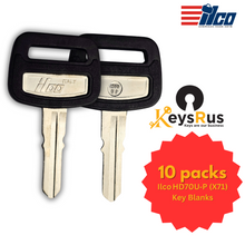 Ilco HD70U‑P (X71) Key Blank 5 Pack– Honda &amp; Triumph Plastic‑Head Replacement | Uncut Nickel‑Plated Brass