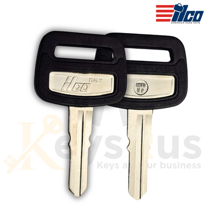 Ilco HD70U‑P (X71) Key Blank 5 Pack– Honda &amp; Triumph Plastic‑Head Replacement | Uncut Nickel‑Plated Brass