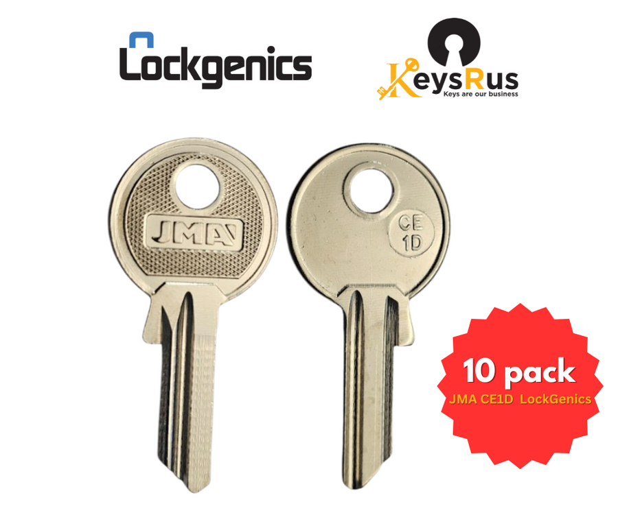 JMA CE1D CS12 CES Key Blank, Compatible with Yale Locks and Cabinets, 10 Pack
