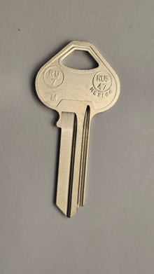 JMA RUS47 Key Blank – 5-Pin Nickel-Plated Brass – 10 Pack Mater key for Russwin