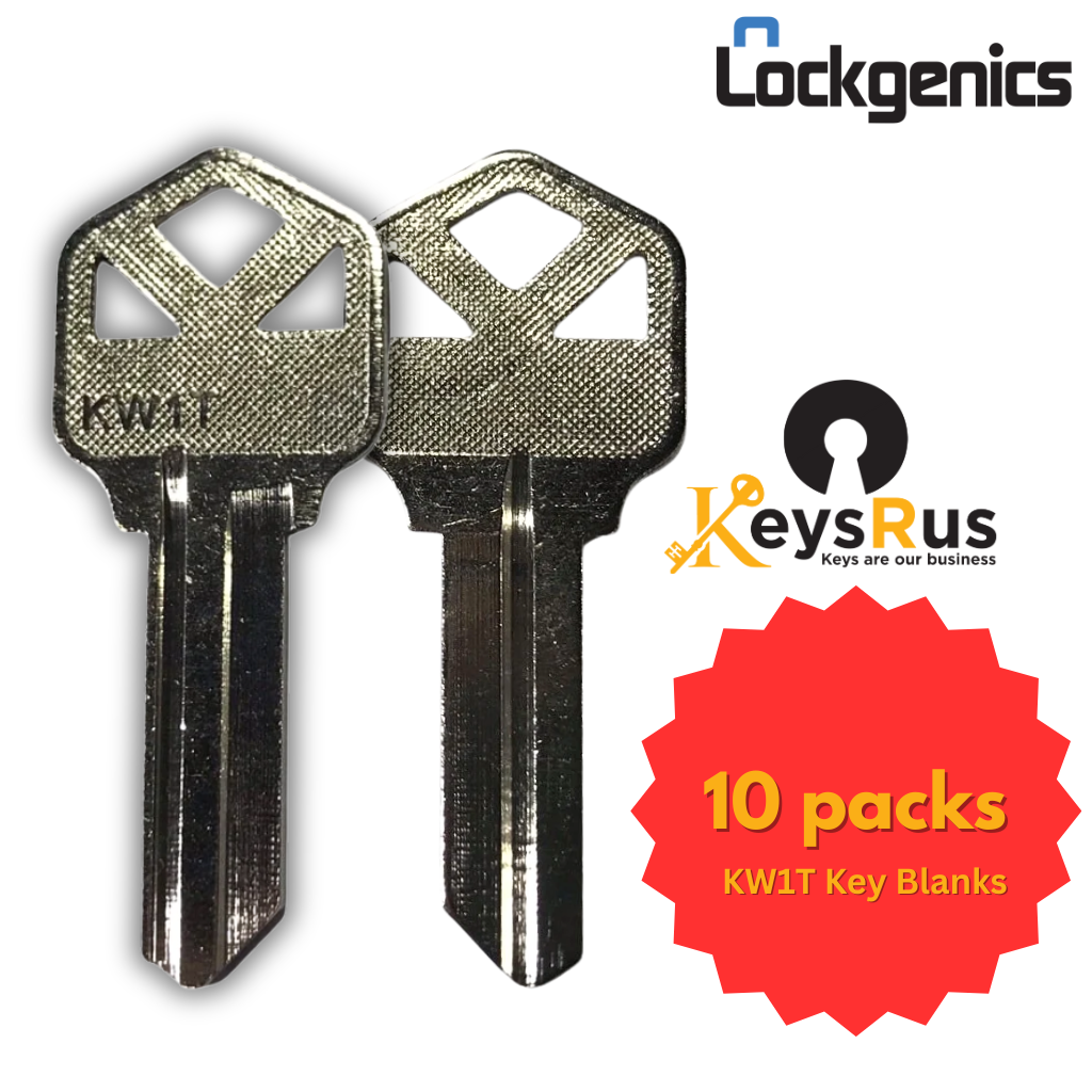 KW1T Key Blanks – 10/Pack | Compatible with KW1 Locks