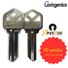 KW1T Key Blanks – 10/Pack | Compatible with KW1 Locks