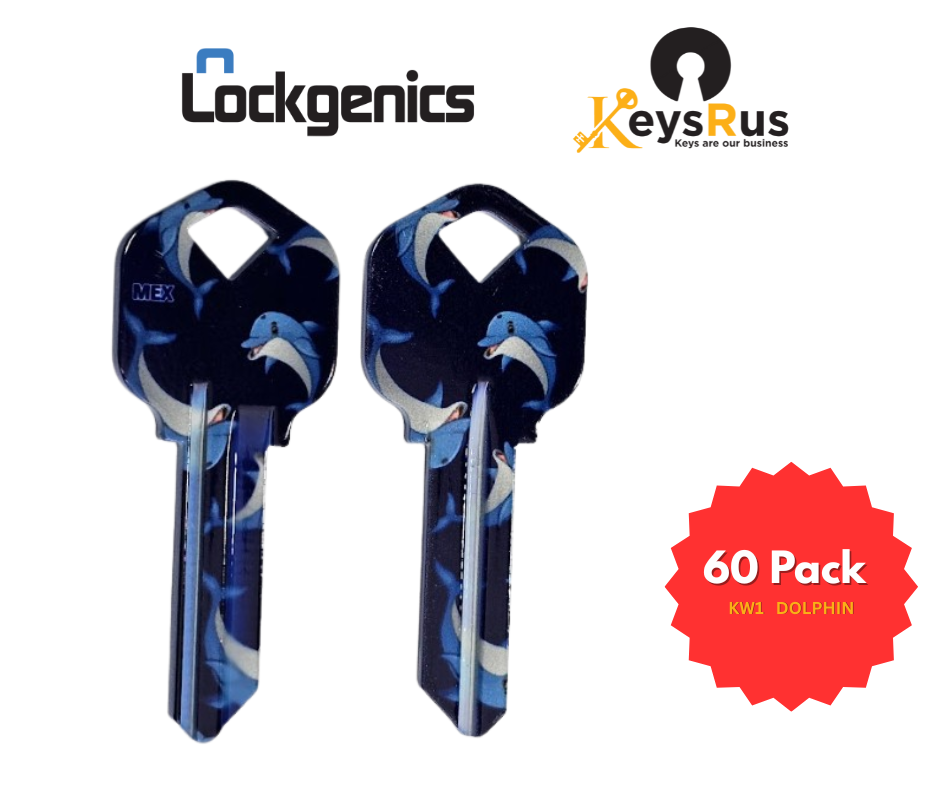 LockGenics Fancy Keys – Colour Key Blanks (KW1, SC1, WR5) | Premium Decorative House Keys