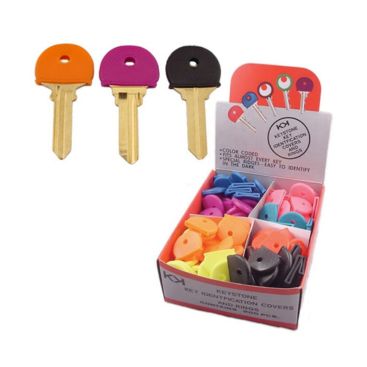 Multi-colour rubber key identifier caps, 200 pack