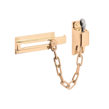 Keyed Chain Lock Door Latch Guard, Gold 10/pack Lockgenics