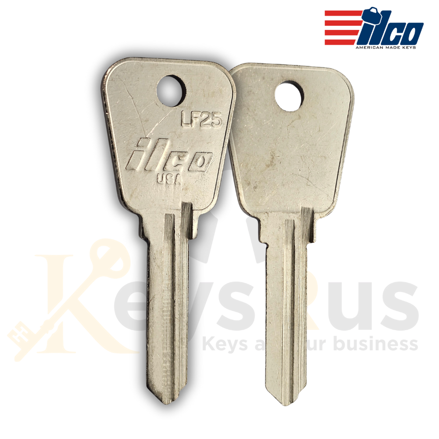 LF25 Key Blanks, 10-Pack, Compatible with Lowe & Fletcher and Lock Focus Cylinders