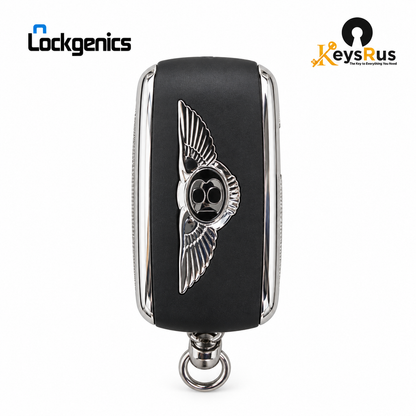 LockGenics Bentley flip remote KR55WK45032 rear with wing emblem