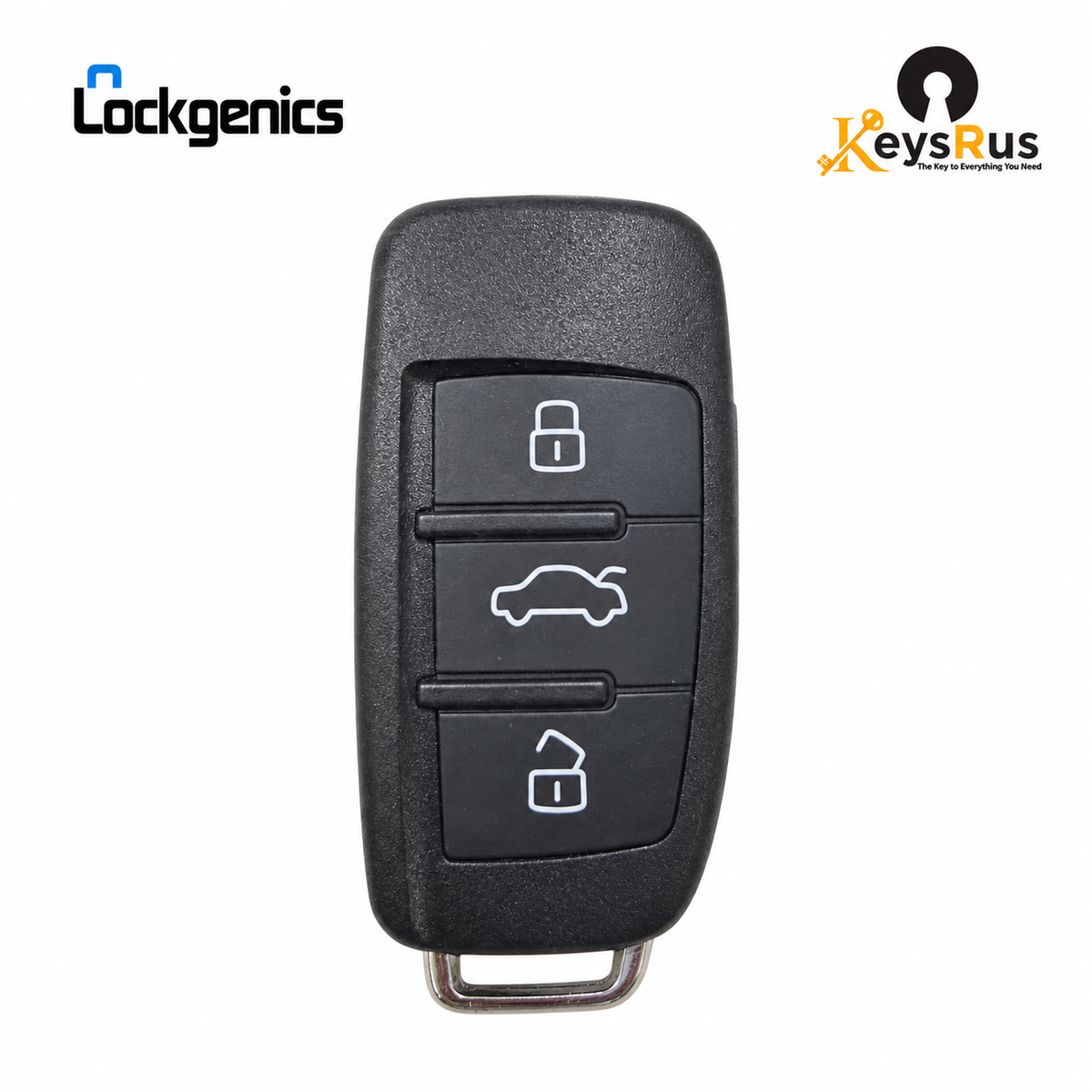 2006-2015 Audi A6 / S6 / Q7 / 3-Button Flip Remote Key / FCC ID: IYZ 3314 / PN: 4F0837220 / 315 MHz (Aftermarket)