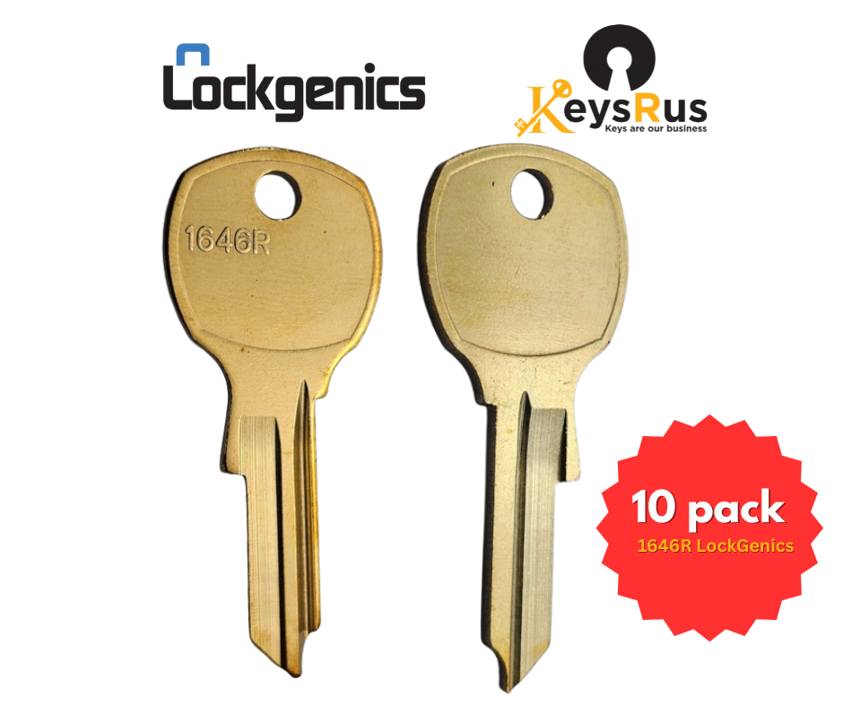 LOCKGENICS 1646R Key Blanks, 10 Pack, USPS Mailbox Key Blank for CBU, Vital, Salsbury