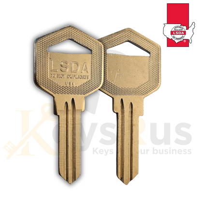 LSDA15 restricted LSA keyway 5-pin key blanks
