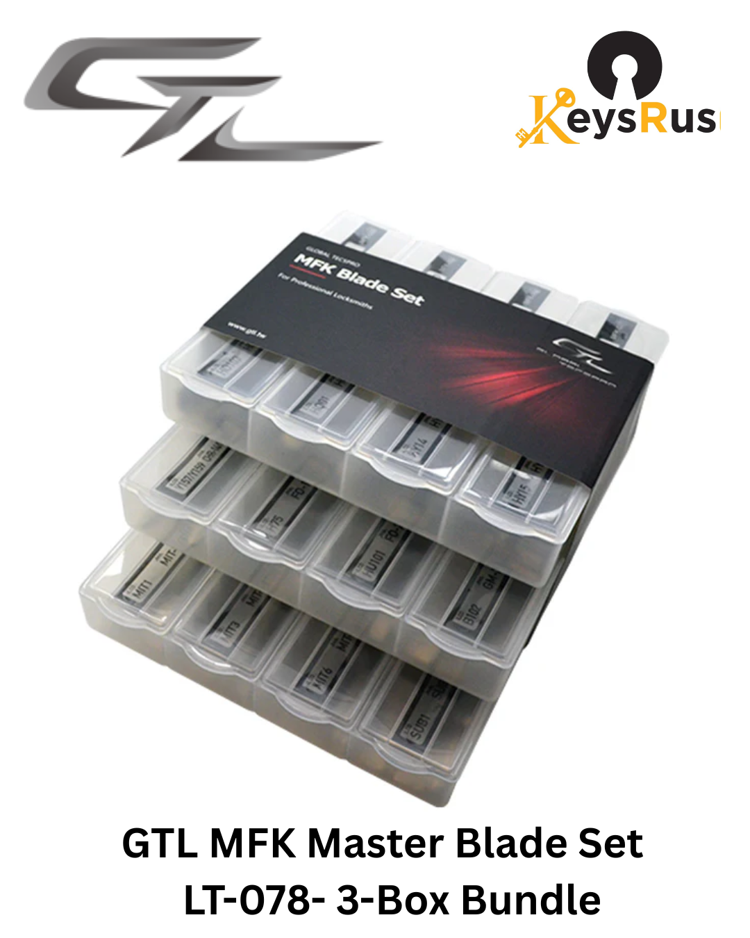 LT-078: GTL MFK Master Blade Set — 3-Box Bundle (240 Blades)