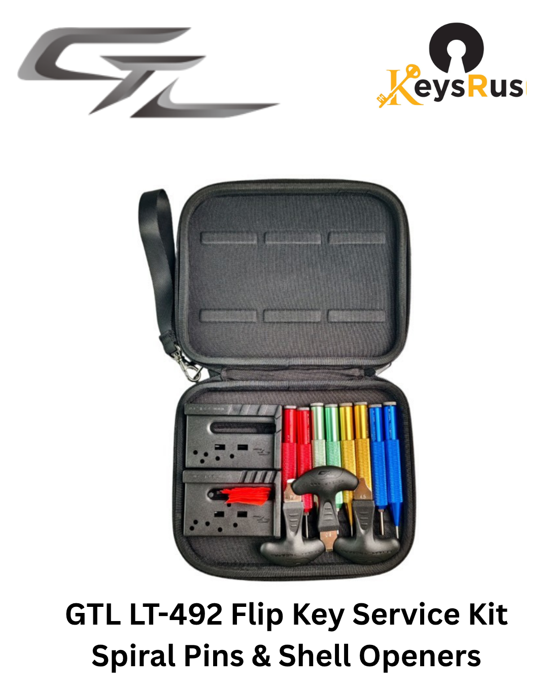 LT-492: GTL Flip Key Service Kit — Spiral Pins + Shell Openers (LT-492)