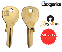 Lockgenics NA14 Key Blank – Compatible with National Cabinet Locks – 50/PACK
