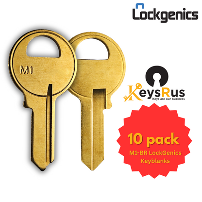 M1 | LockGenics M1-BR Master Key Blank - 10 Pack