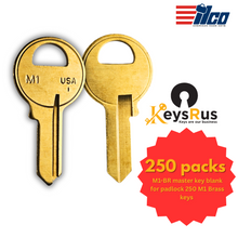 M1 | ILCO M1-BR Master Key Blank - 250 Pack