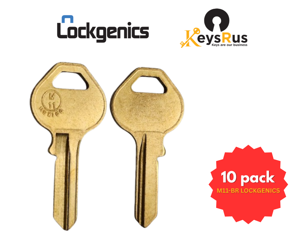 M11, LockGenics M11-BR / Master 1085DS Brass Key Blank