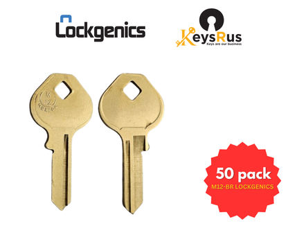 M12 | LockGenics M12-BR / Master 1087DS Brass Key Blank