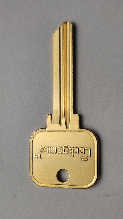 MDXYZ Key Blank – Medeco BiAxial X3/Y3/Z3 Keyway – Nickel Silver – Master Profile – LockGenics