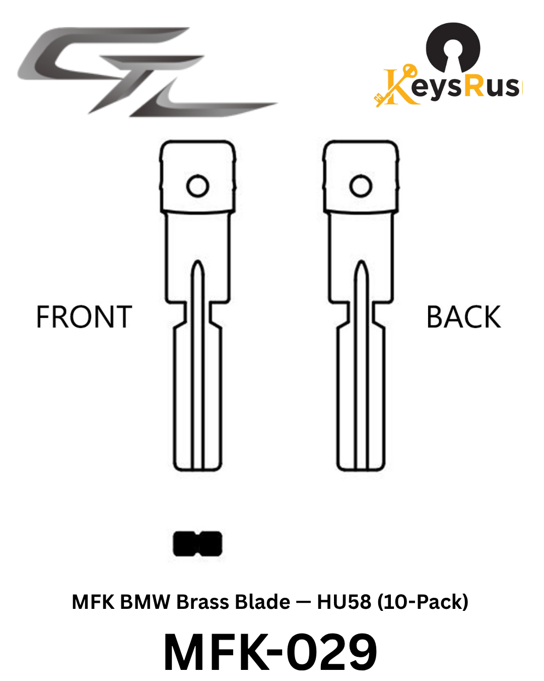 MFK-029 — MFK BMW Brass Blade — HU58 (10-Pack)