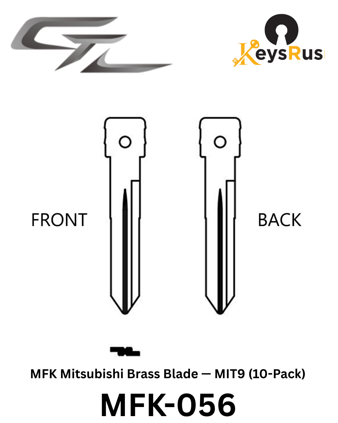 MFK-056 — MFK Mitsubishi Brass Blade — MIT9 (10-Pack)