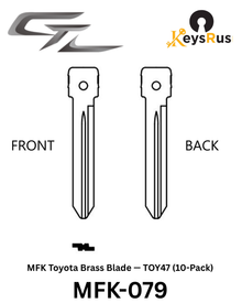 MFK-079 — MFK Toyota Brass Blade — TOY47 (10-Pack)