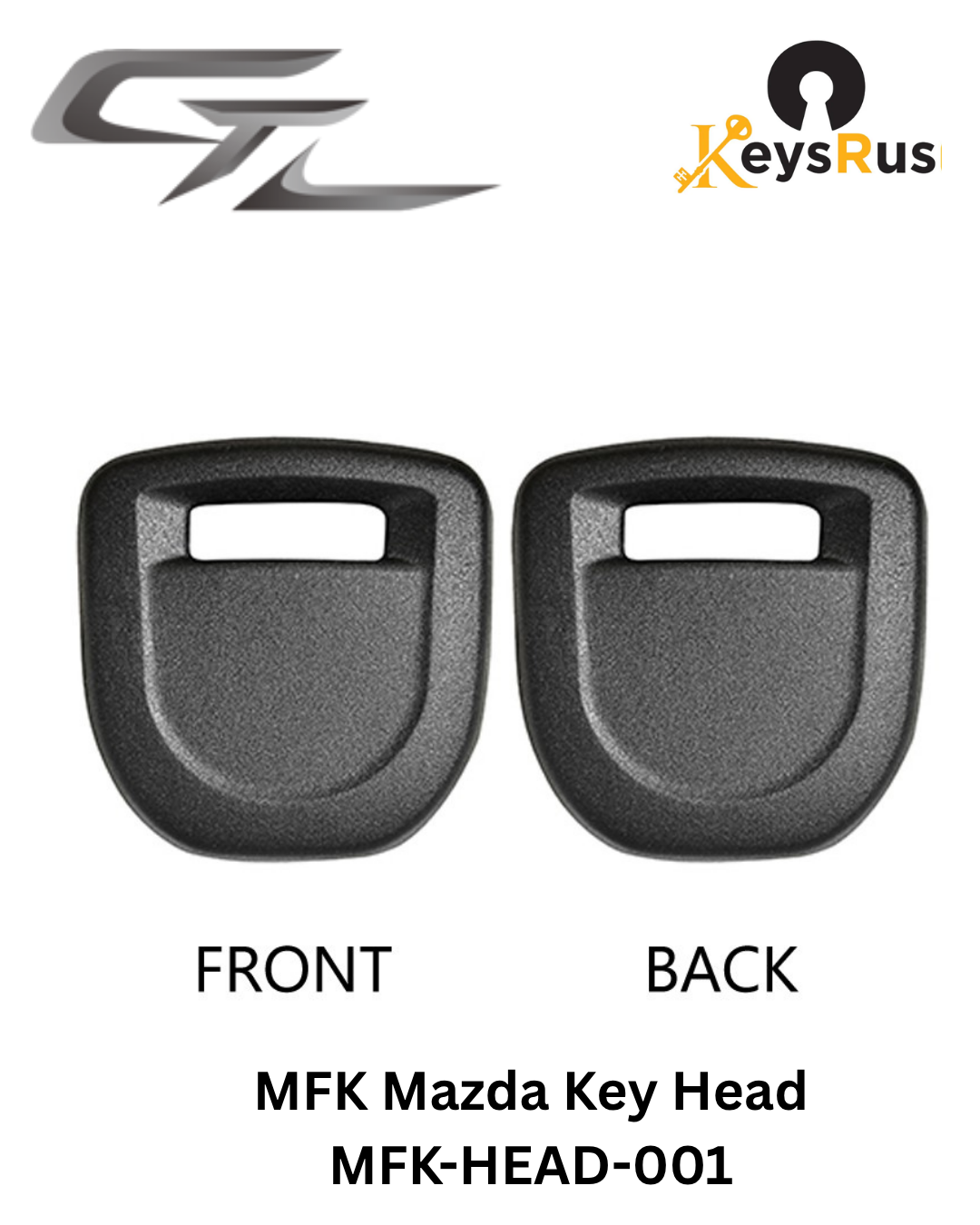 MFK-HEAD-001:  For MAZ24R profile MFK blades — Mazda 2, 3, 6, CX-3, CX-5 Pack of 5
