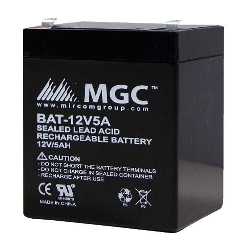 Mircom BAT-12V5A – SLD Lead Acid Battery, 12V, 5.0Ah, Sealed, Non-Phosphate – view 3