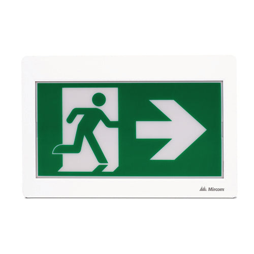 Mircom ELRM-100 – LED Running Man Sign with Battery Backup