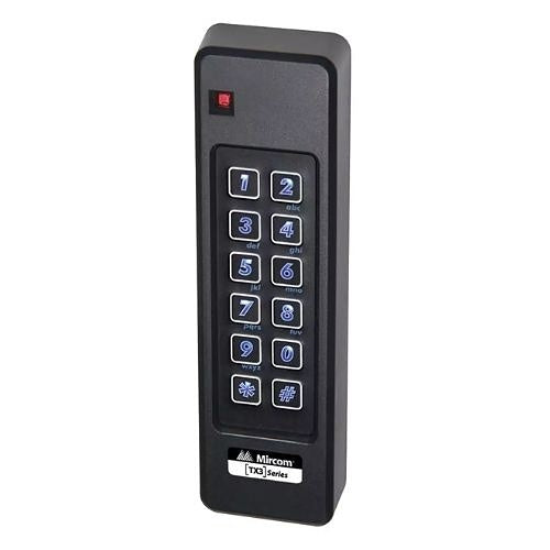 Mircom TX3-CSR-6.2 – TX3-CSR-6.2 Mullion-Mount Mobile-Ready Contactless Smartcard Reader and Keypad