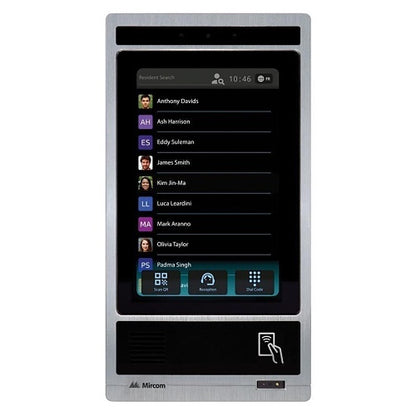 Mircom TX3-T10-S – TX3 Series 10" Touch Screen Video Intercom System, VoIP/PSTN, Silver