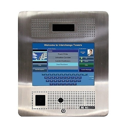 Mircom TX3-TOUCH-F15-E – 15" Flush Mount Touch Screen Voice Entry Panel