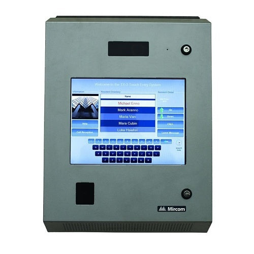 Mircom TX3-TOUCH-S15S-WR-A – Surface Outdoor Video Intercom System, Silver, 15"