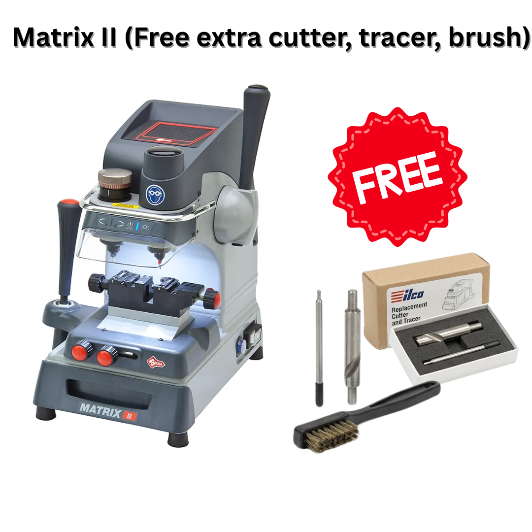 Ilco Matrix II Manual Key Cutting Machine | Duplicator for Laser & Dimple Keys