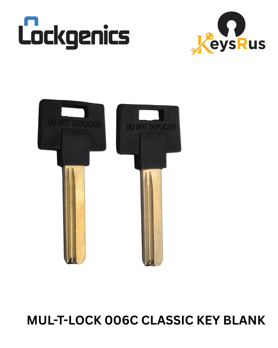 Mul-T-Lock 006C Classic Key Blank, High-Security Precision, LOCKGENICS