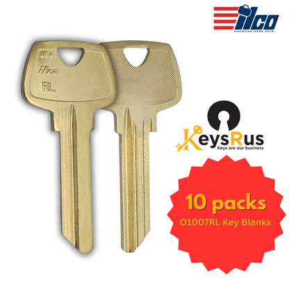 O1007RL Key Blank – 10-Pack – ILCO