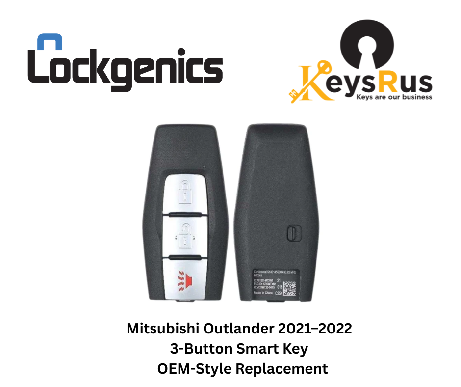 Mitsubishi Outlander 2021–2022 3-Button Smart Key – 433 MHz KR5MTXN1 (PN 8637C253) | KEYSRUS OEM-Style Replacement
