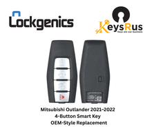 Mitsubishi Outlander 2021–2022 4-Button Smart Key – 433 MHz KR5MTXN1 (PN 8637C254) | KEYSRUS OEM Replacement