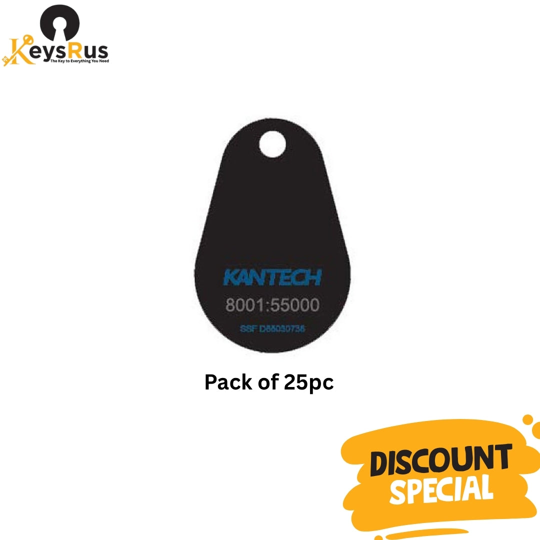 Kantech MFP-2KKEY ioSmart Keytag, MIFARE Plus EV1 2K, Kantech SSF, 25 pc