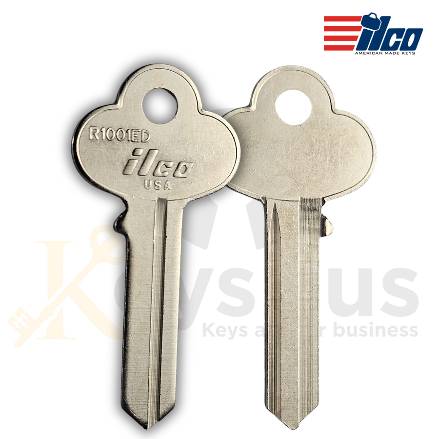 R1001ED Key Blanks, 10 pack, ILCO Utility & Cabinet Key Blanks