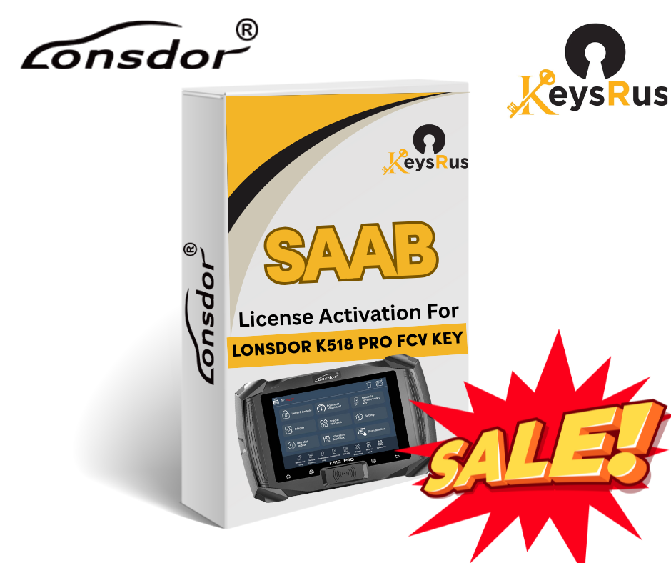 Lonsdor, SAAB License Activation for K518 Pro FCV Key Programmer