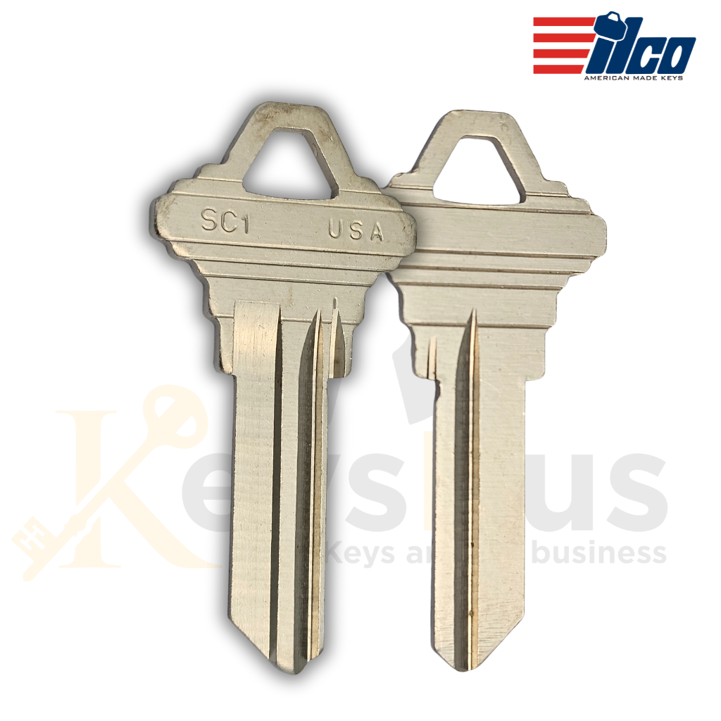 ILCO SC1 1145 Key Blanks – 5-Pin – Nickel Plated – 250 Pack | High-Quality Locksmith Supply for Residential & Commercial Locks