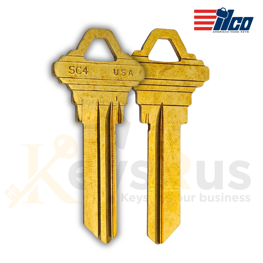 SC4-BR ILCO Taylor A1145C 6-pin C keyway key blanks, 250 pack