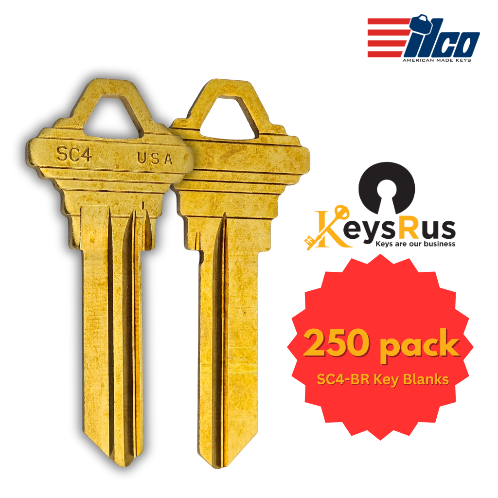 SC4 / 1145A Key Blank – BR – 250-Pack – Ilco