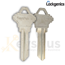 SC9-NP Key Blanks Lockgenics – 50 Pack – Premium 6-Pin Key Blanks for Residential &amp; Commercial Schlage C Keyway Locks