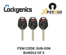 2011–2014 Subaru Impreza Forester Outback / 4-Button Remote Head Key | LOCKGENICS | FCC ID: CWTWB1U811 (Aftermarket)