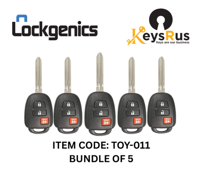 2013-2021 Toyota RAV4 Highlander / 3-Button Remote Head Key / GQ4-52T (H Chip) (Aftermarket)