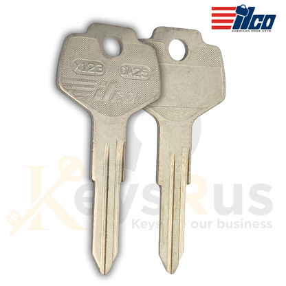 Taylor X123 / DA25 Key Blanks – 10 Pack | All-Metal Automotive Key Blanks for Nissan, Subaru, Daewoo, Gas Caps & More